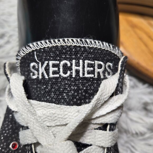 Skechers Somethin’ Else Womens Size 8.5 Y2K Red/White Glitter Gem Platform Shoes - Picture 11 of 11